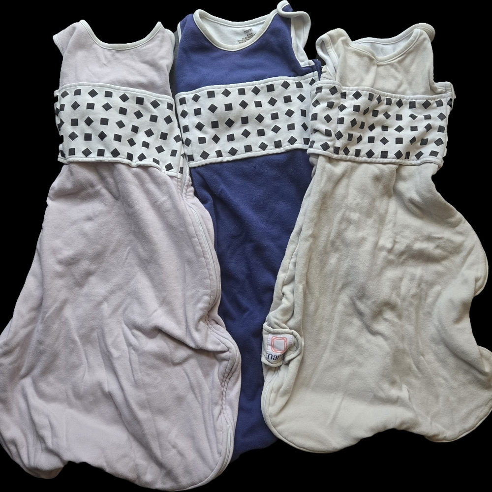 LOT of 3 Nanit Breathing Wear Sleeping Bag Bundle, Size 6-12 Months